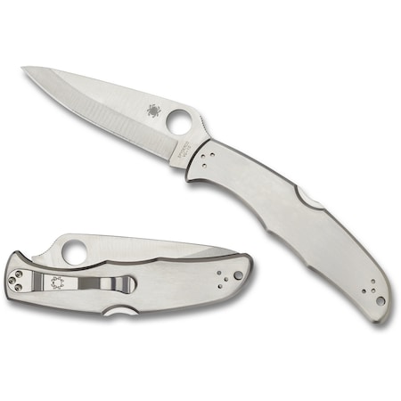 Spyderco 2024 Spyderco Endura 4 Stainless Plain SPY-C10P